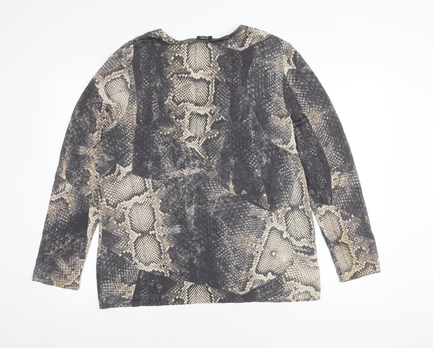 Basler Women’s Multicoloured Snake Print Blouse Size 14