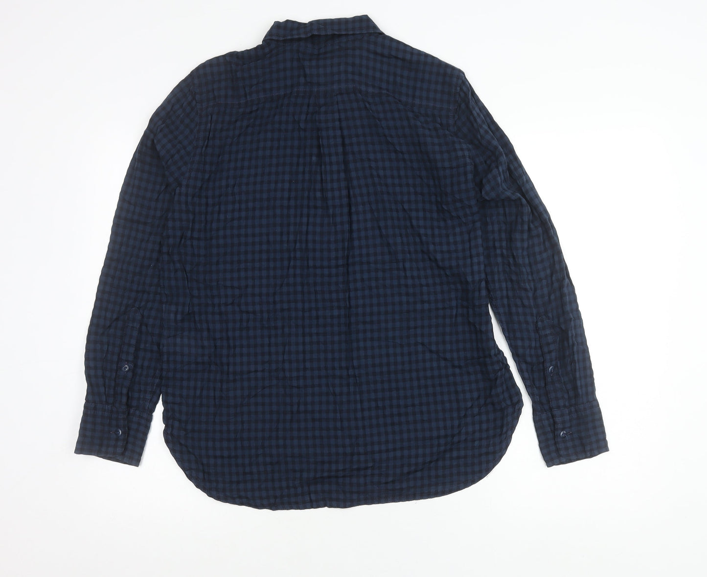 Womens UK Size M J.CREW Blue Classic Button-Up