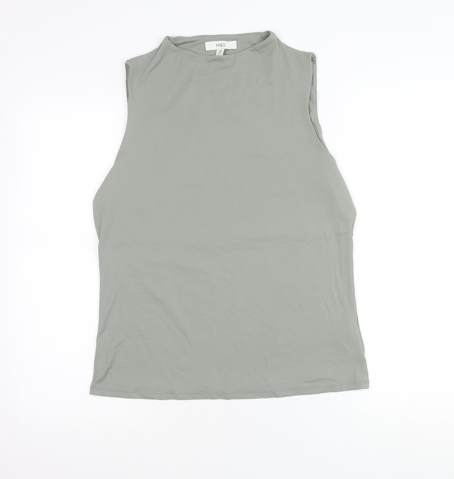 Womens UK Size 16 Marks and Spencer Grey Basic Tank
