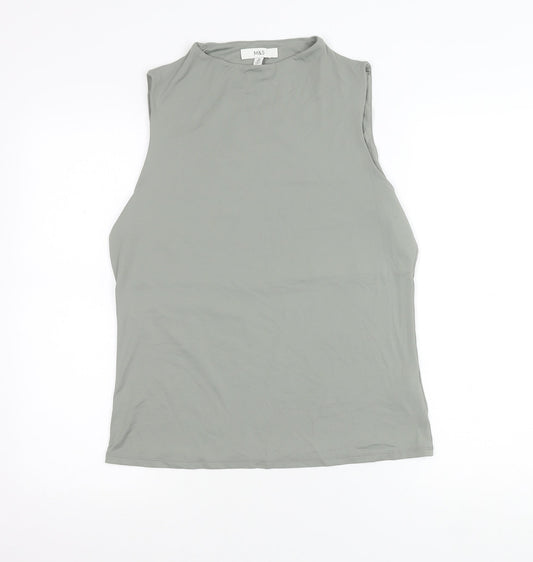 Womens UK Size 16 Marks and Spencer Grey Basic Tank