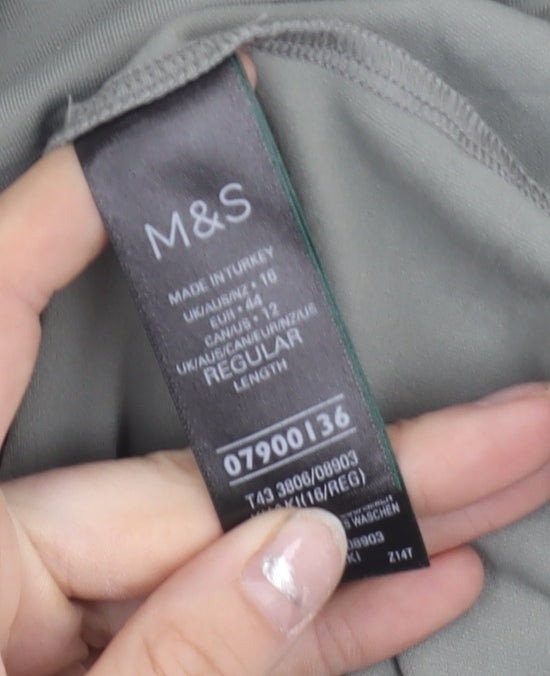 Womens UK Size 16 Marks and Spencer Grey Basic Tank