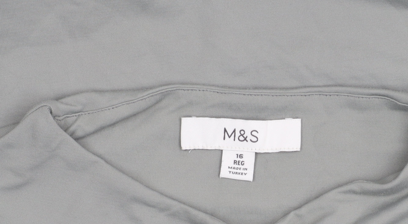 Womens UK Size 16 Marks and Spencer Grey Basic Tank