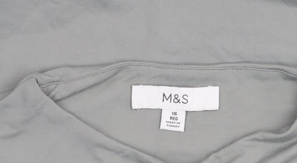 Womens UK Size 16 Marks and Spencer Grey Basic Tank