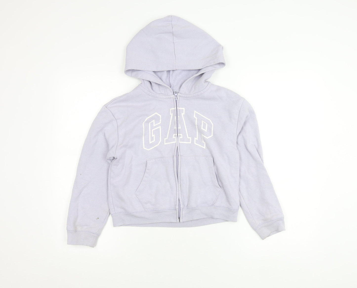 GAP Kids Girls Purple Hoodie Jacket Age 10-11 Years Full Zip Logo