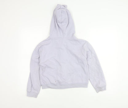 GAP Kids Girls Purple Hoodie Jacket Age 10-11 Years Full Zip Logo