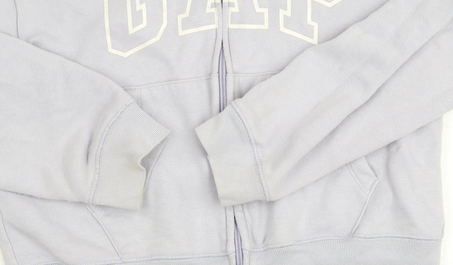 GAP Kids Girls Purple Hoodie Jacket Age 10-11 Years Full Zip Logo