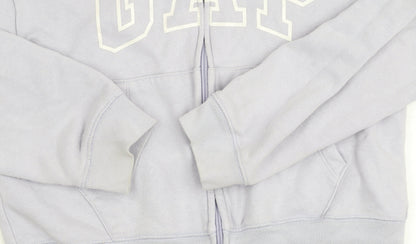 GAP Kids Girls Purple Hoodie Jacket Age 10-11 Years Full Zip Logo
