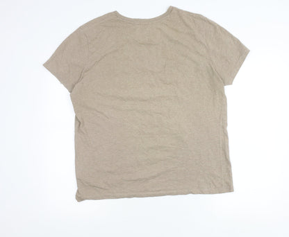 Superdry Mens Beige L Crew Neck Cotton Vintage Logo T-Shirt