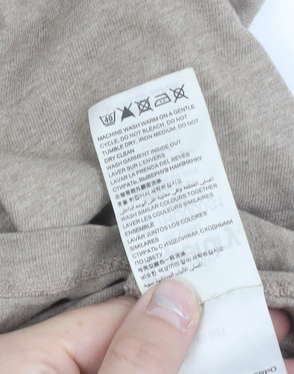 Superdry Mens Beige L Crew Neck Cotton Vintage Logo T-Shirt