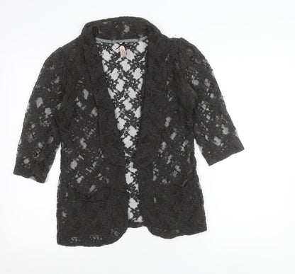 Next Women’s Black Lace Blazer Jacket Size 10 Party Casual