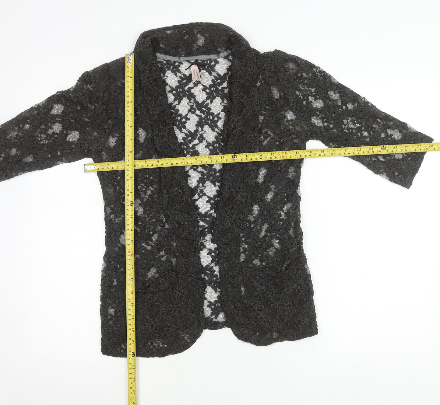 Next Women’s Black Lace Blazer Jacket Size 10 Party Casual