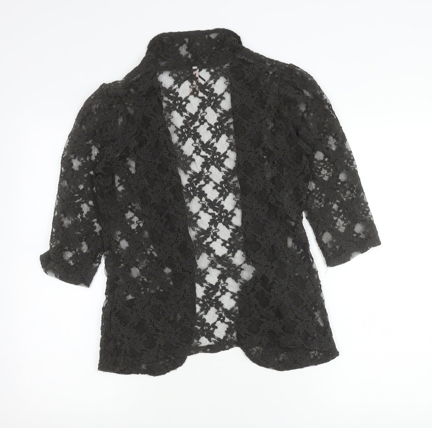 Next Women’s Black Lace Blazer Jacket Size 10 Party Casual