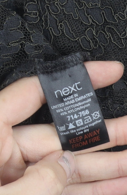 Next Women’s Black Lace Blazer Jacket Size 10 Party Casual
