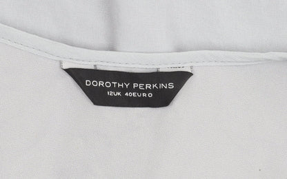 Womens UK Size 12 Dorothy Perkins Grey Basic Tank
