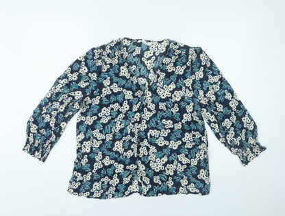 Womens UK Size 16 Finery Multicoloured Tunic Blouse