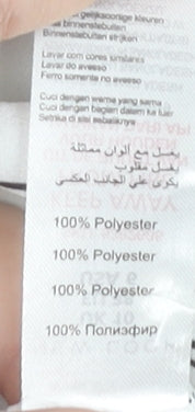 New Look Women White Striped Button-Up Shirt UK 10 Long Sleeve Polyester