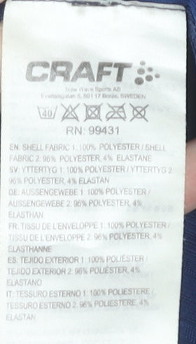 Craft Men’s Blue Long Sleeve Athletic Pullover T-Shirt S