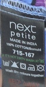 Next Petite Women’s Blue Floral A-Line Halter Dress Size 8