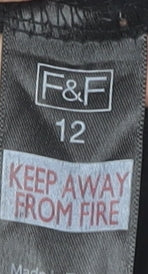 F&F Women Black Shift Lace Dress Size 12 Beaded Collar Partywear