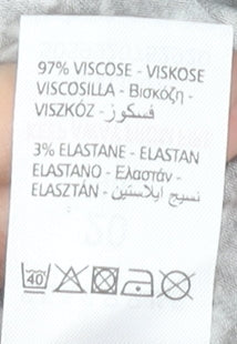 Peacocks Women’s Black Floral Skater Dress Size 20 Knee Length