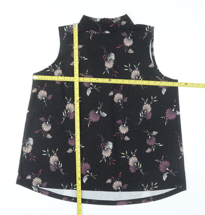 Womens UK Size 20 NEXT Black Tunic Blouse