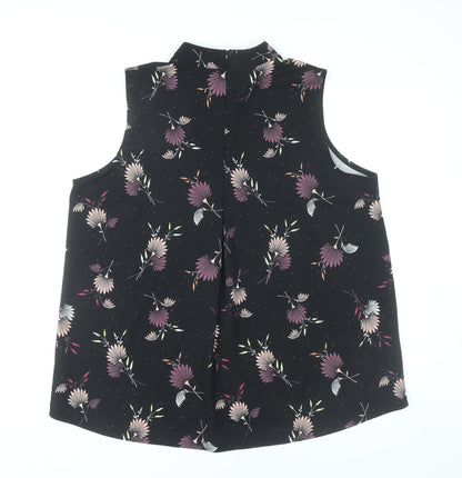 Womens UK Size 20 NEXT Black Tunic Blouse