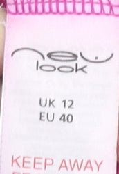 New Look Women Pink Bodycon Knee Length Dress Size 12 Party
