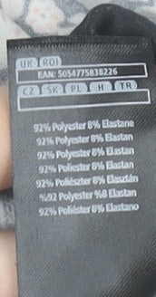 F&F Womens Multicoloured Floral Shift Dress Size 18 Short Sleeve