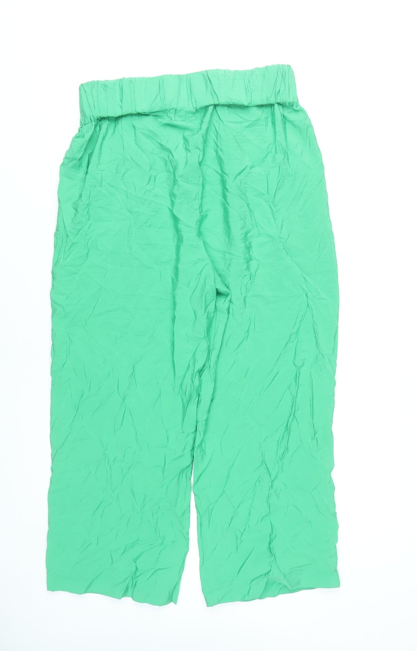 Whistles Women’s Green Size 12 Wide-Leg Lightweight Trousers