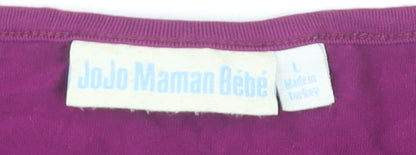 Womens UK Size L JoJo Maman Bébé Purple Basic Tank