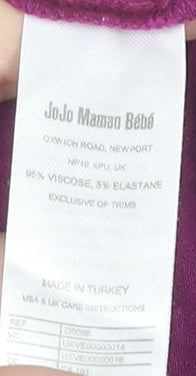 Womens UK Size L JoJo Maman Bébé Purple Basic Tank