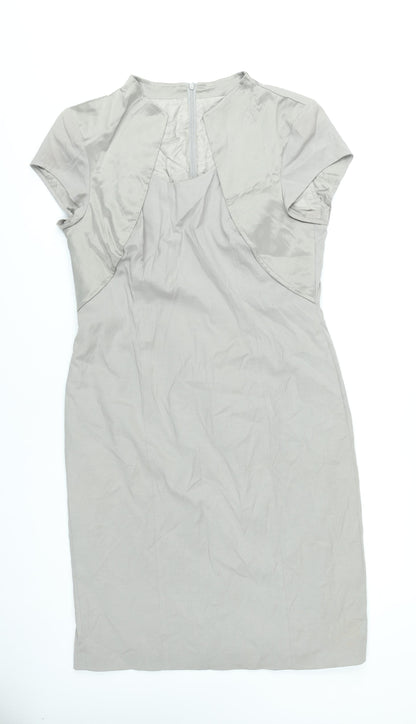 Singh Madan Womens Beige Size 18 Sheath Workwear Dress