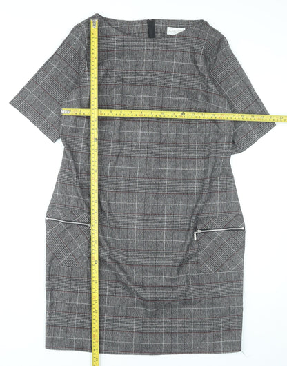 Apricot Women’s Grey Check Shift Dress UK 12 Workwear Business