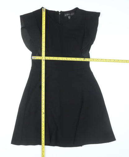 Mela London Women’s Black Size 8 Fit & Flare Knee Length Dress