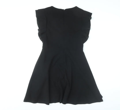 Mela London Women’s Black Size 8 Fit & Flare Knee Length Dress