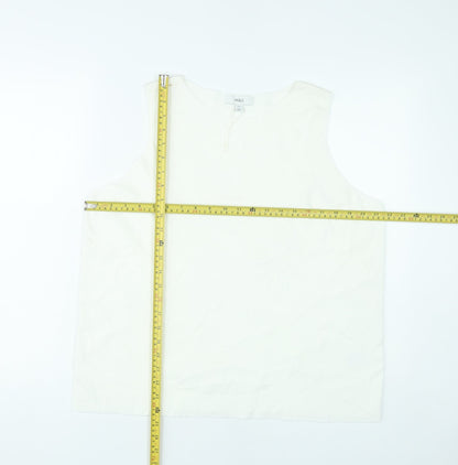 Womens UK Size 20 Marks and Spencer White Basic Tank