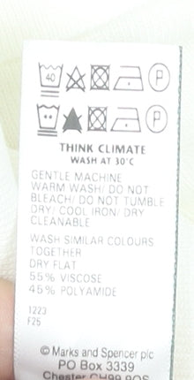 Womens UK Size 20 Marks and Spencer White Basic Tank