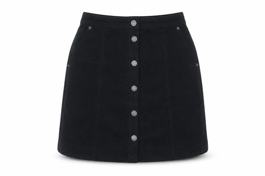 Womens UK Size XS Abercrombie & Fitch Straight & Pencil Suede Skirt