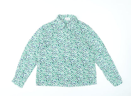 Moon Mood Womens Multicoloured Floral Button-Up Blouse M