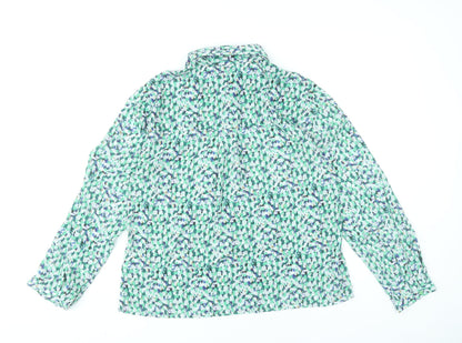 Moon Mood Womens Multicoloured Floral Button-Up Blouse M