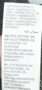 Fat Face Womens Black Geometric Knee Length Stretch Pencil Skirt Size 8