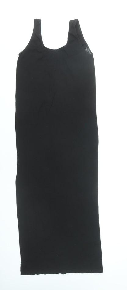 Vero Moda Women Black Maternity Tank Midi Dress One Size