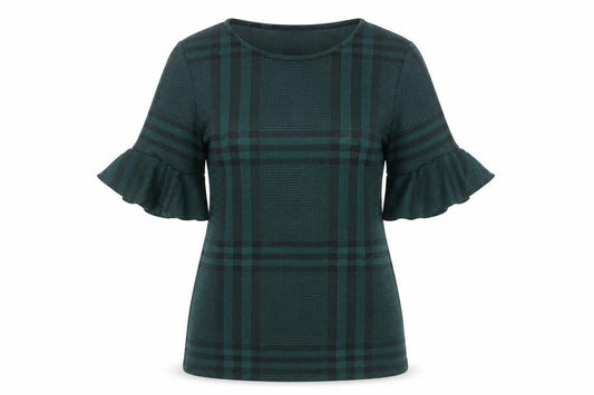 Womens UK Size 8 New Look Green Tunic Blouse