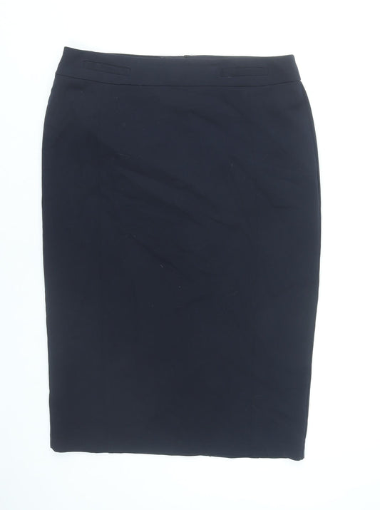 Marks and Spencer Women Black Size 12 Pencil Skirt Workwear