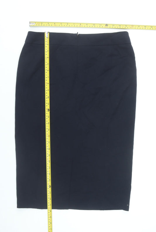 Marks and Spencer Women Black Size 12 Pencil Skirt Workwear