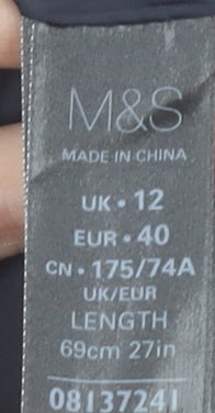 Marks and Spencer Women Black Size 12 Pencil Skirt Workwear