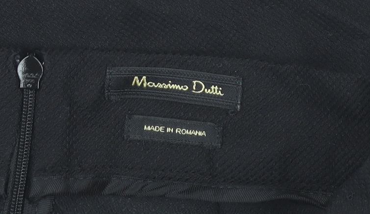 Massimo Dutti Women’s Black Knee Length A-Line Skirt Size 12