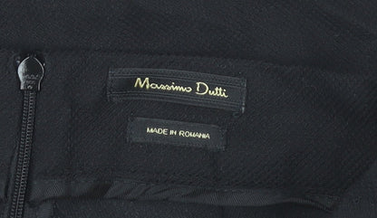 Massimo Dutti Women’s Black Knee Length A-Line Skirt Size 12