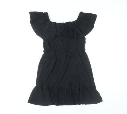 ASOS Women’s Black Off Shoulder Skater Dress Size 12