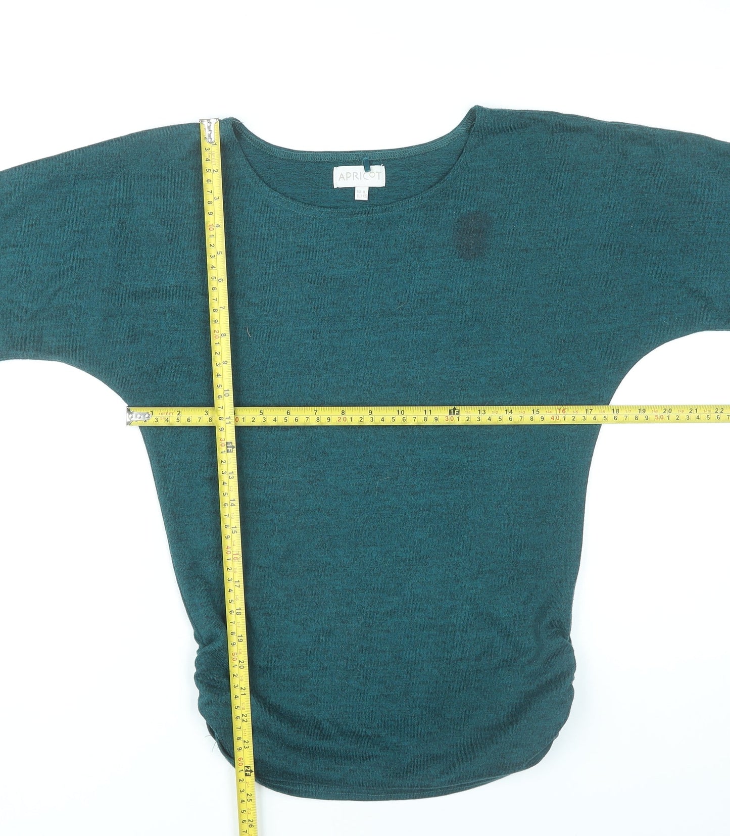 Apricot Womens Green Size 8 Dolman Sleeve Polyester T-Shirt